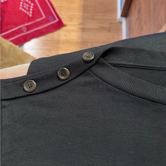 J Crew Super Cozy Button-Shoulder Top - Picture 5 of 7